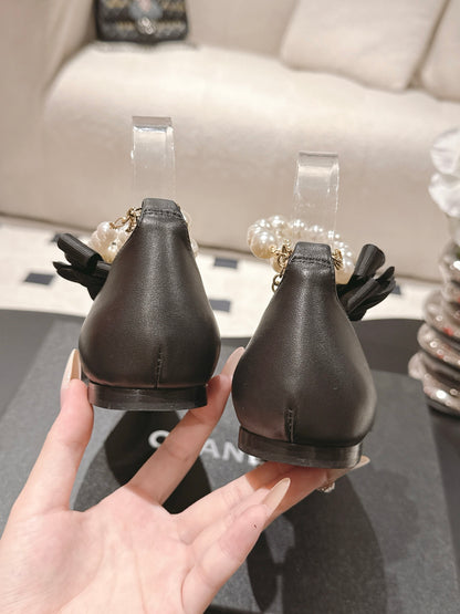 Chan 25fw slingback flats