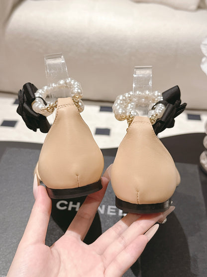 Chan 25fw slingback flats