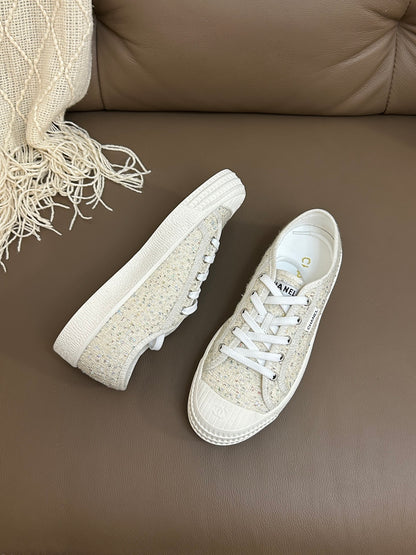 Chan 25fw causal canvas sneakers
