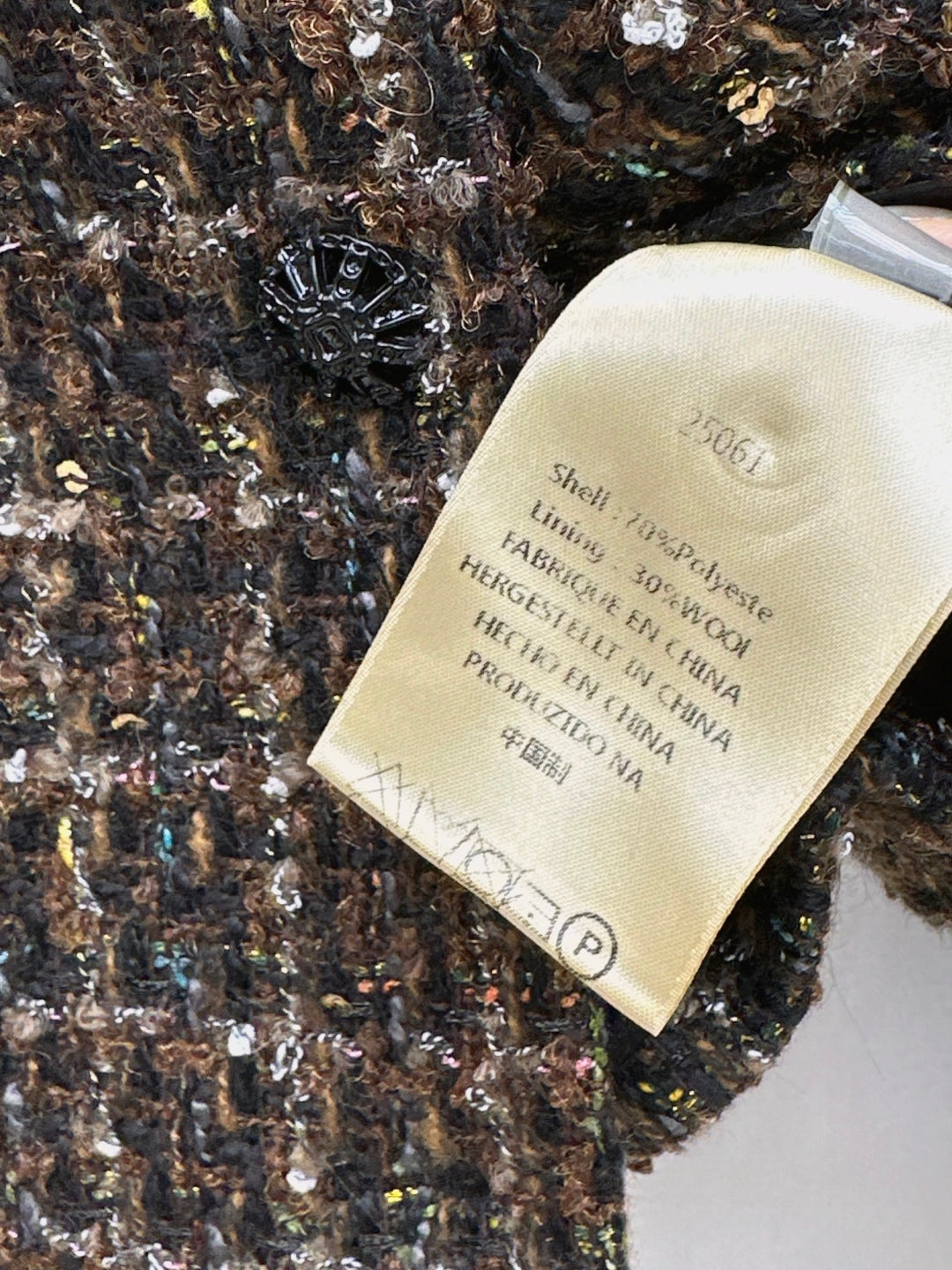 Chan 25fw tweed suit