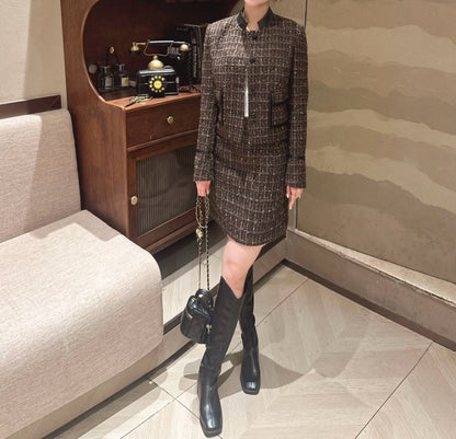 Chan 25fw tweed suit