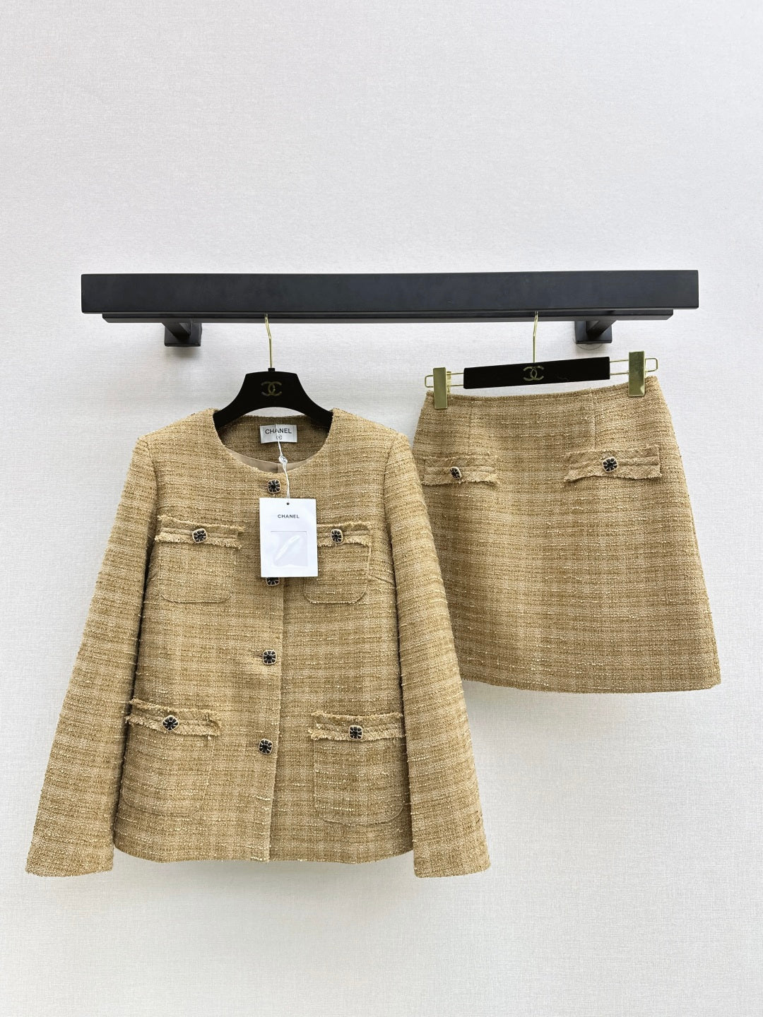 Chan 25fw woven tweed suit