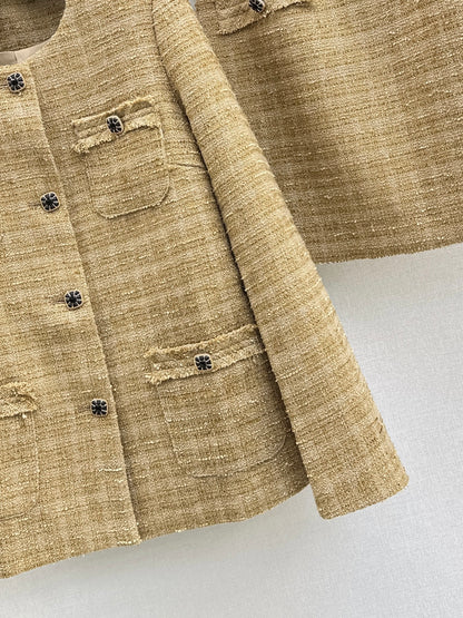 Chan 25fw woven tweed suit