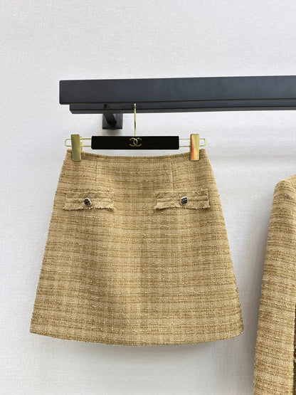 Chan 25fw woven tweed suit