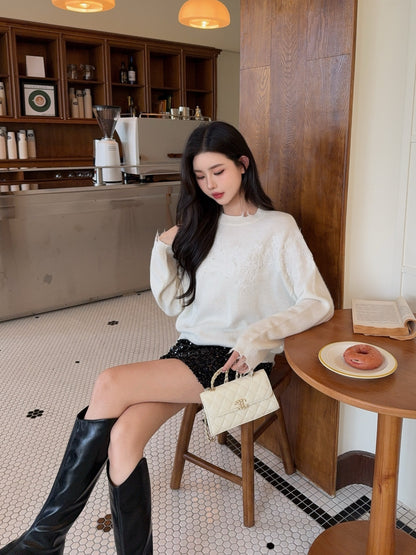 Es 25fw embroidery sweater