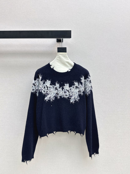 Es 25fw embroidery sweater