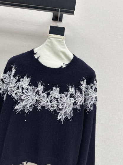 Es 25fw embroidery sweater
