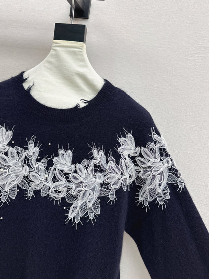 Es 25fw embroidery sweater