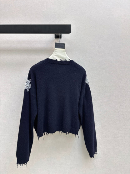 Es 25fw embroidery sweater