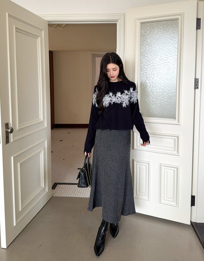 Es 25fw embroidery sweater