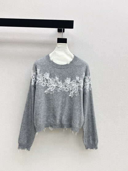 Es 25fw embroidery sweater