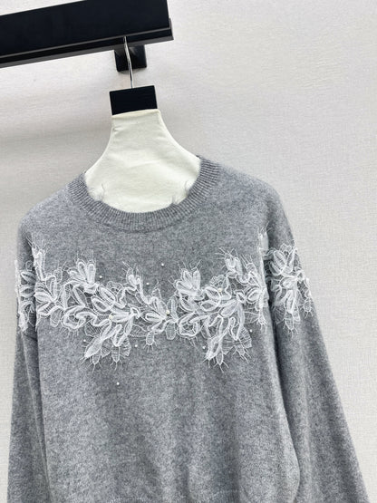 Es 25fw embroidery sweater