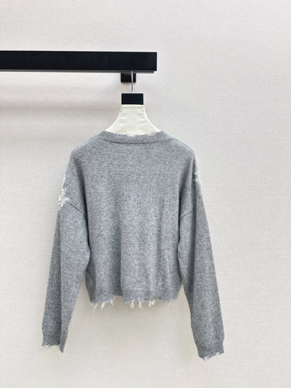 Es 25fw embroidery sweater
