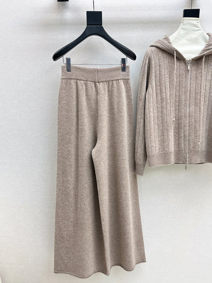 Loro 25fw knit cardigan pants set