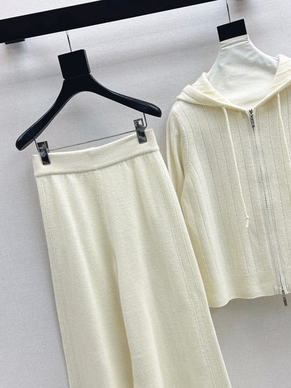 Loro 25fw knit cardigan pants set