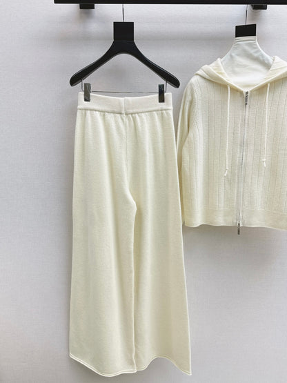 Loro 25fw knit cardigan pants set