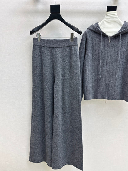 Loro 25fw knit cardigan pants set