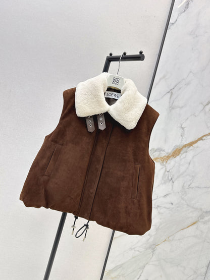 Loe 25fw suede vest