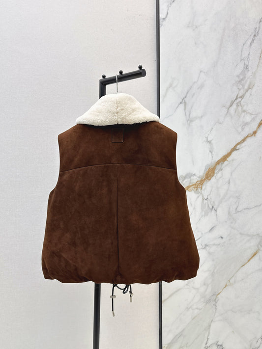 Loe 25fw suede vest