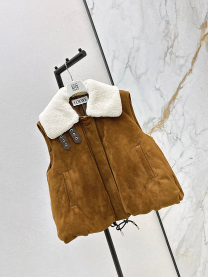 Loe 25fw suede vest