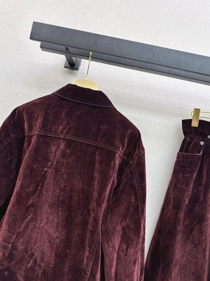 Miu 25fw velvet jacket