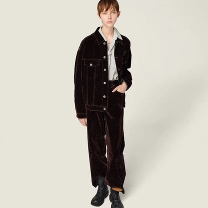 Miu 25fw velvet jacket