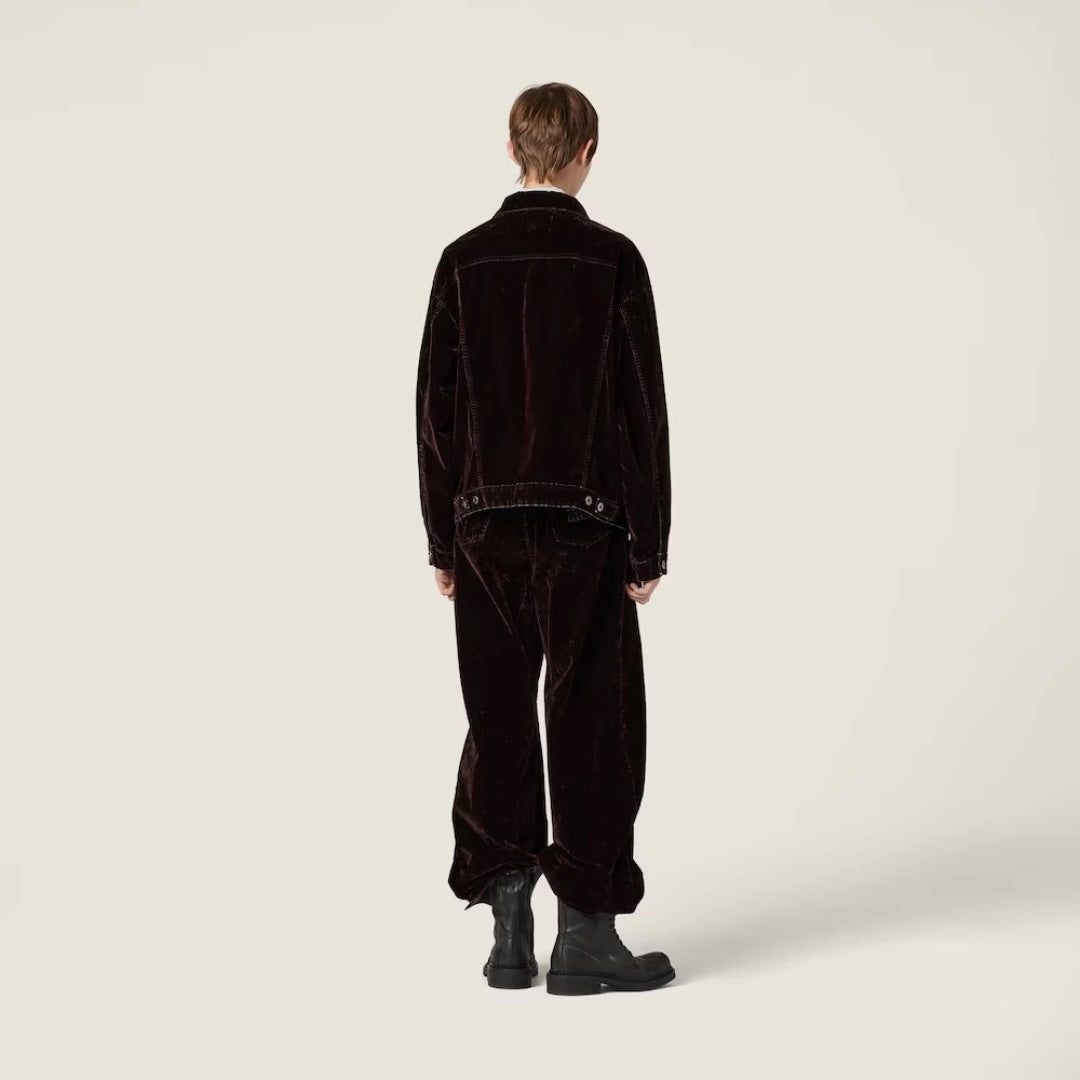 Miu 25fw velvet jacket