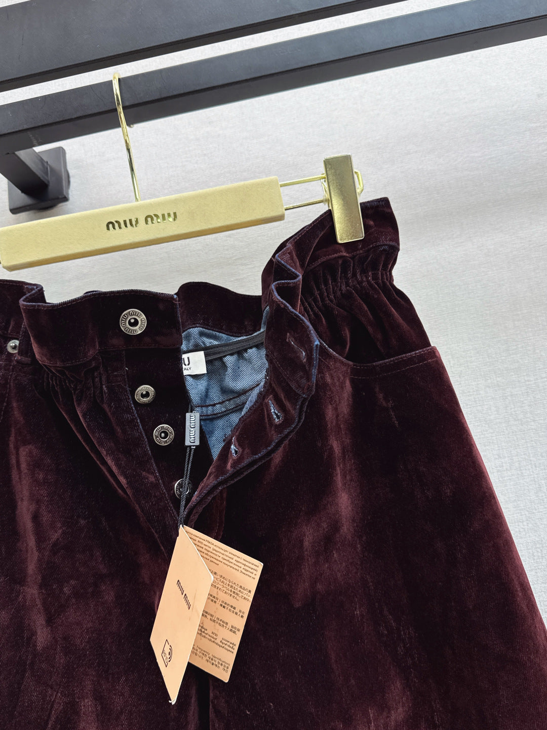 Miu 25fw velvet pans