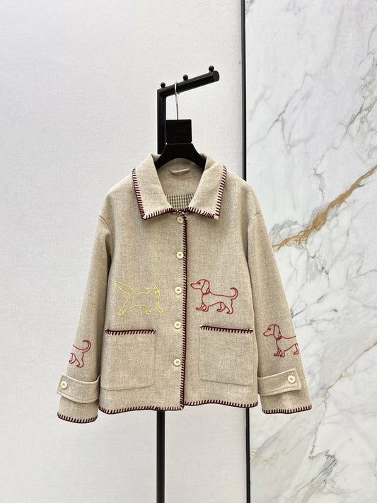 Thom 25fw embroidery jacket