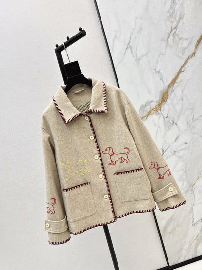 Thom 25fw embroidery jacket