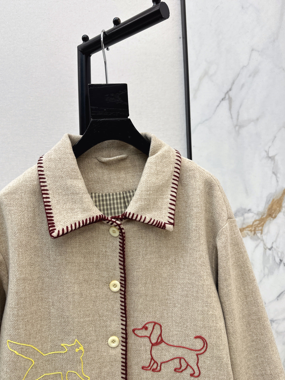 Thom 25fw embroidery jacket