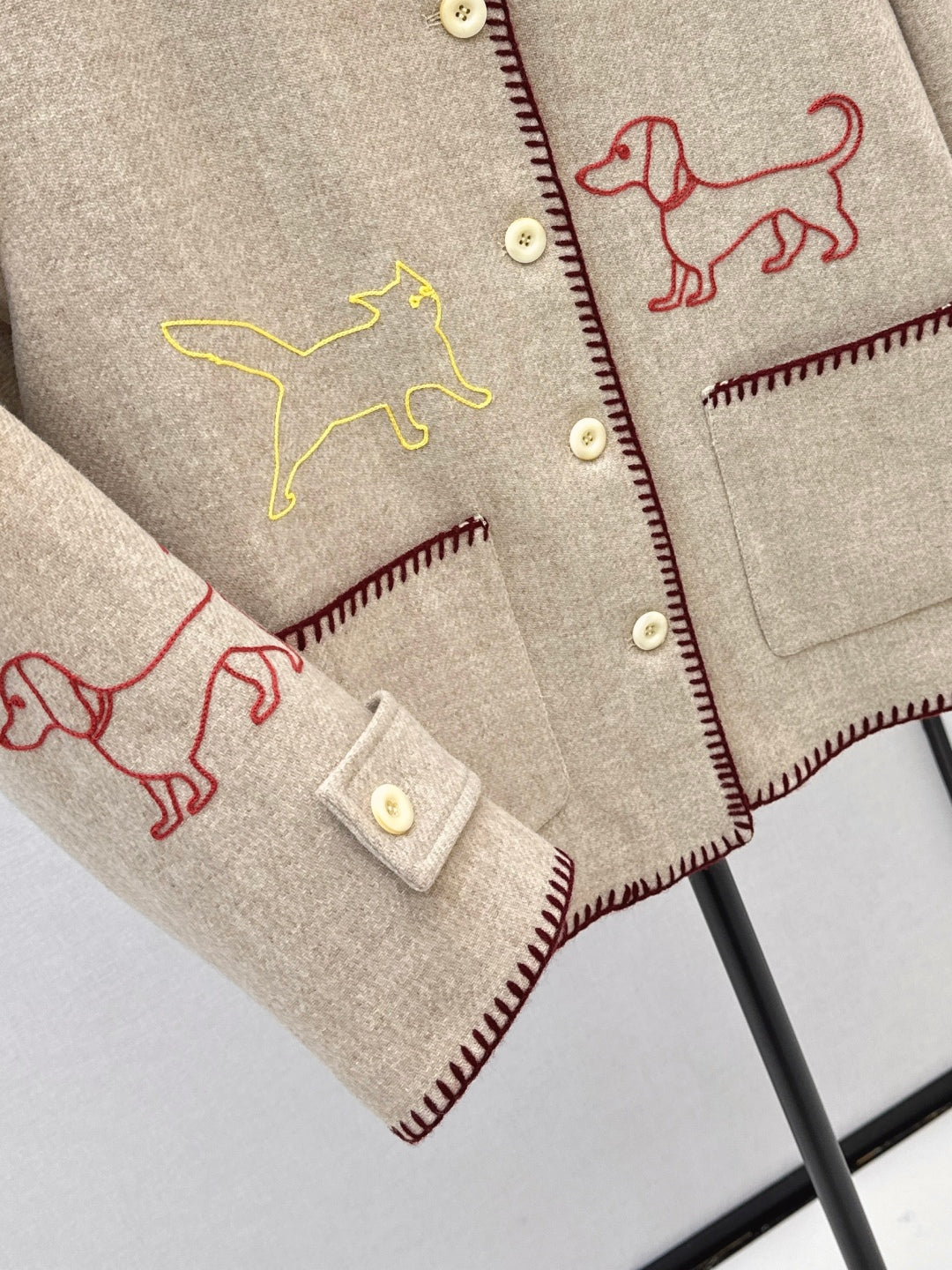 Thom 25fw embroidery jacket