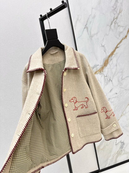 Thom 25fw embroidery jacket