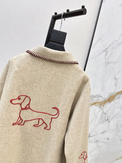 Thom 25fw embroidery jacket