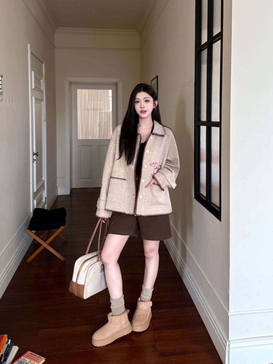 Thom 25fw embroidery jacket