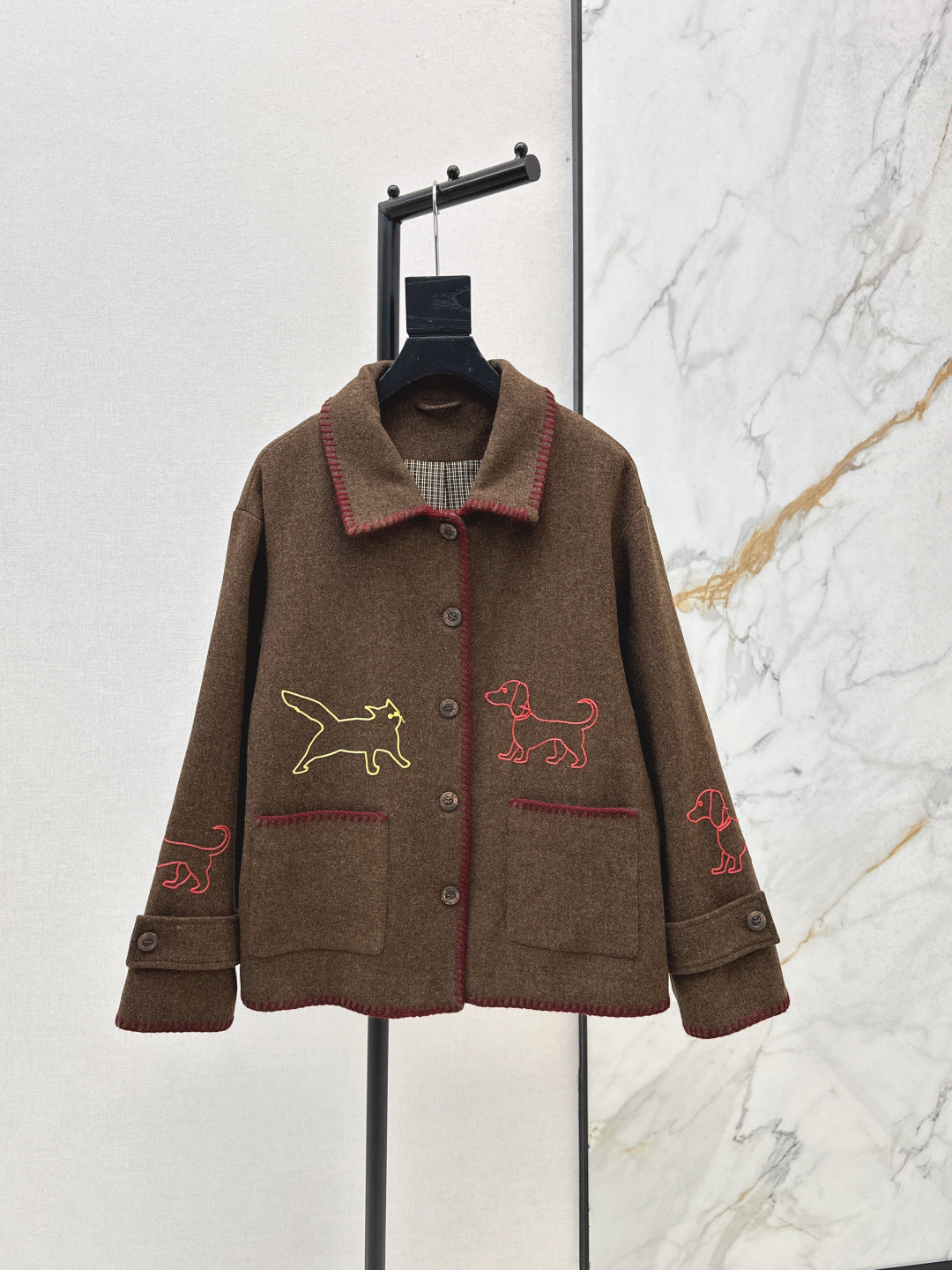 Thom 25fw embroidery jacket