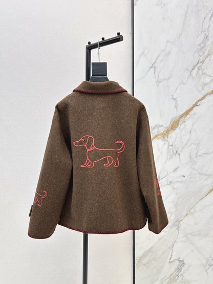 Thom 25fw embroidery jacket