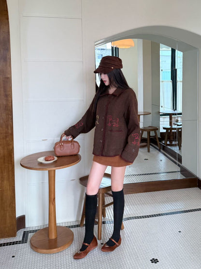 Thom 25fw embroidery jacket