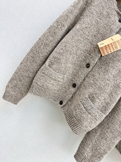 Miu 25fw knit cardigan skirt set