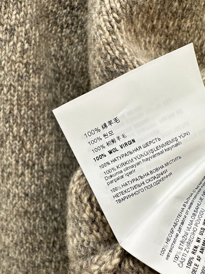 Miu 25fw knit cardigan skirt set