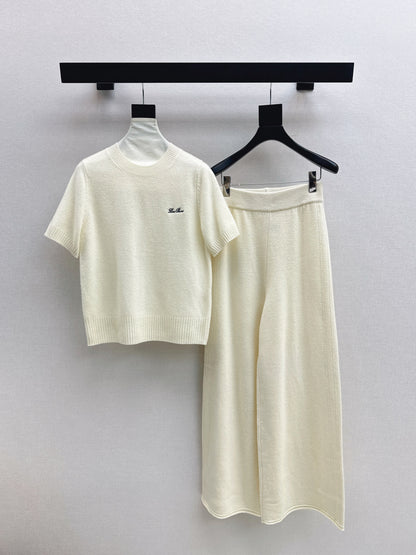 Loro 25fw knit sweater cardigan pants set