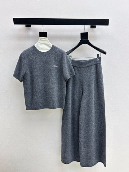 Loro 25fw knit sweater cardigan pants set