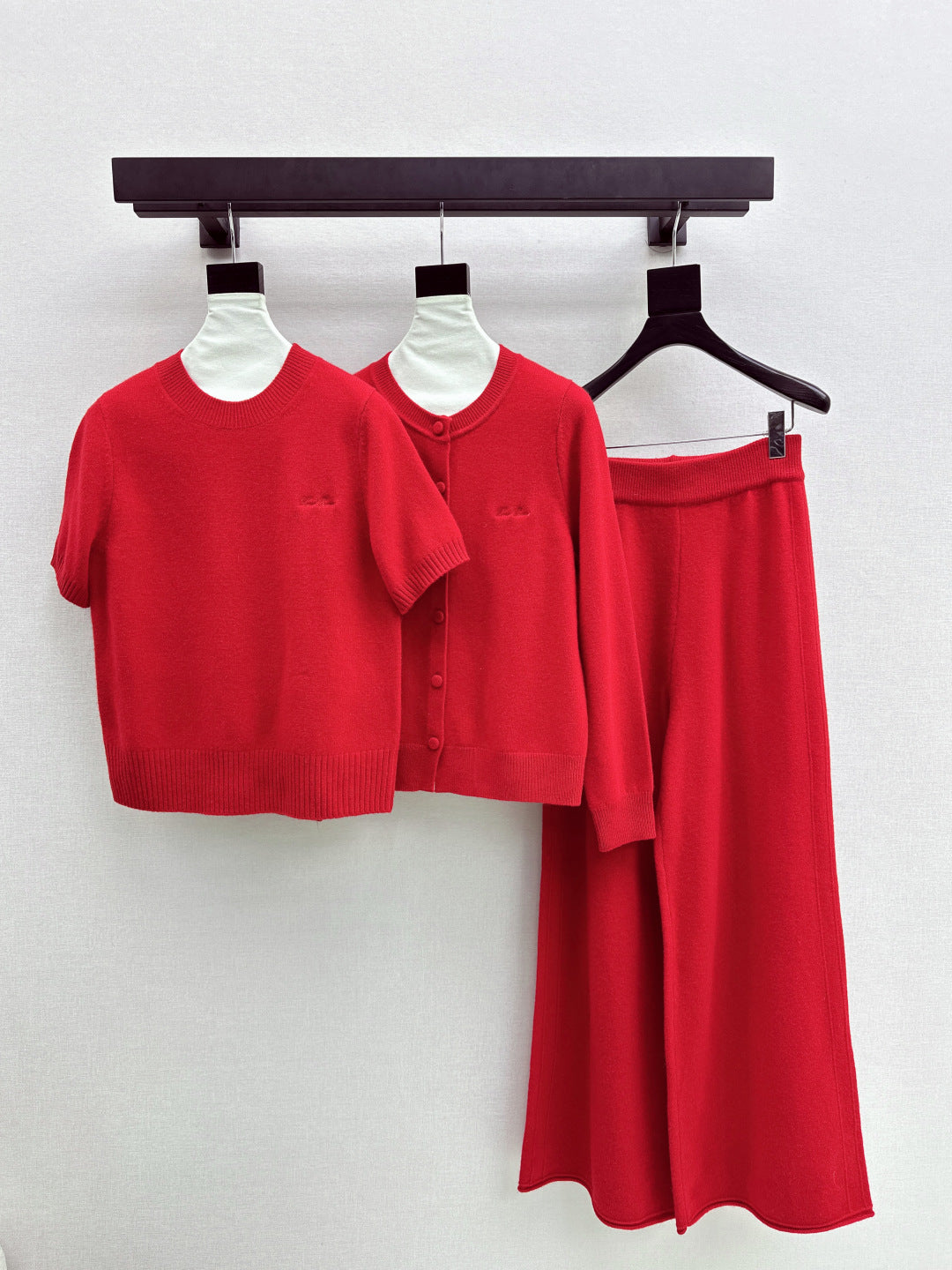 Loro 25fw knit sweater cardigan pants set