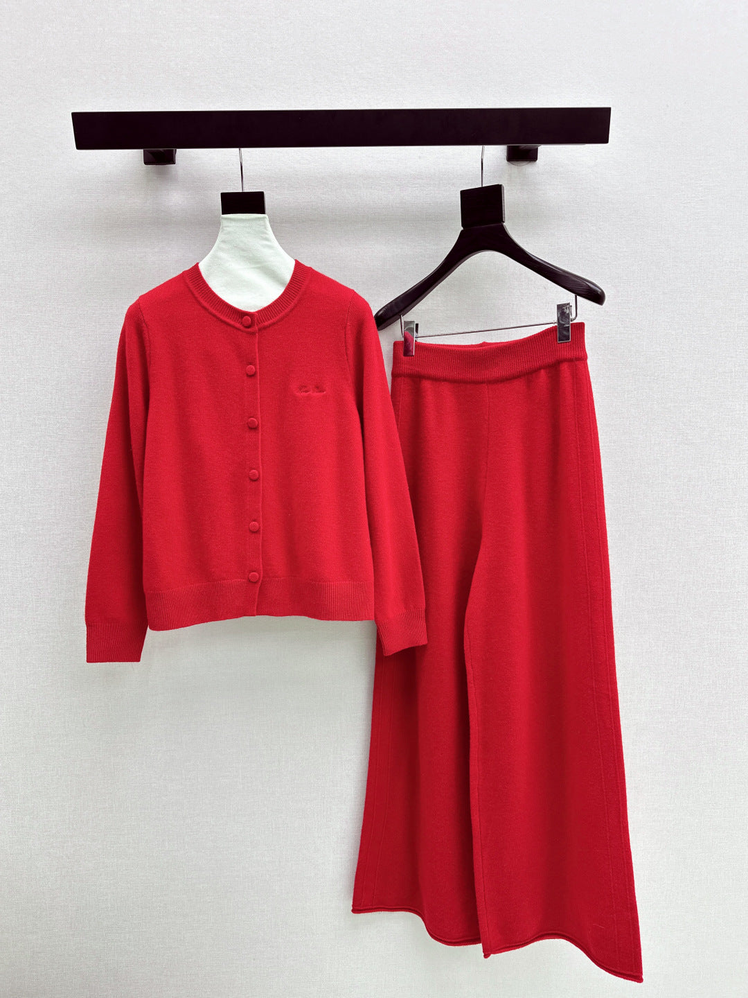 Loro 25fw knit sweater cardigan pants set