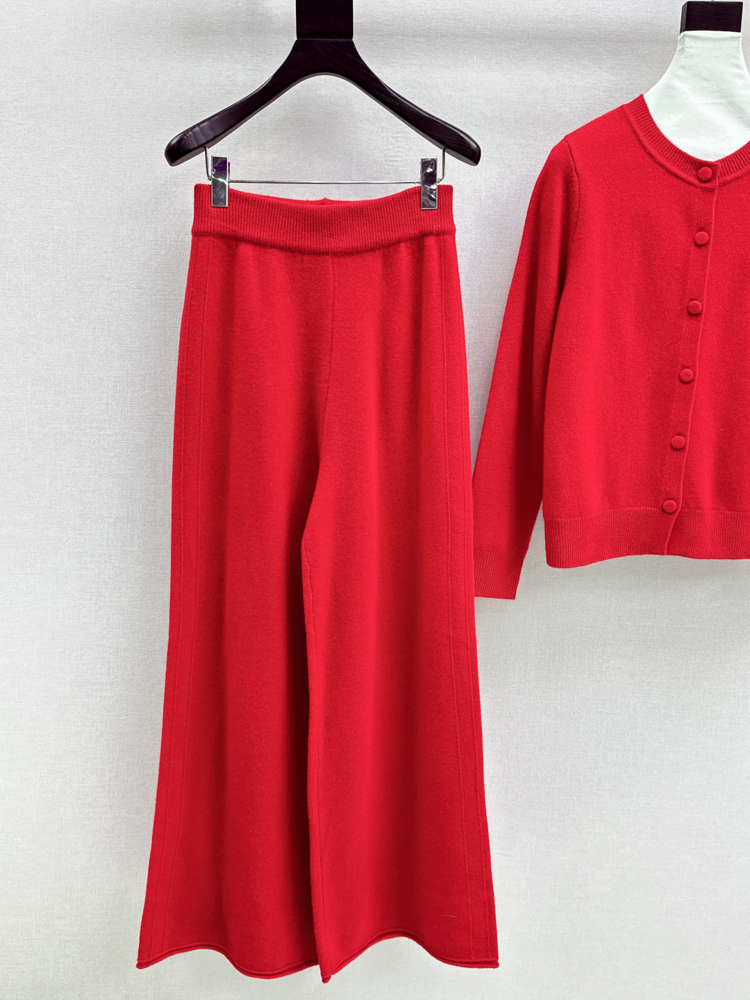 Loro 25fw knit sweater cardigan pants set