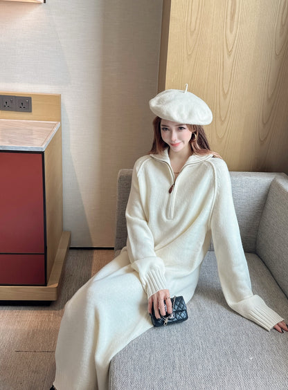 Loro 25fw wool dress