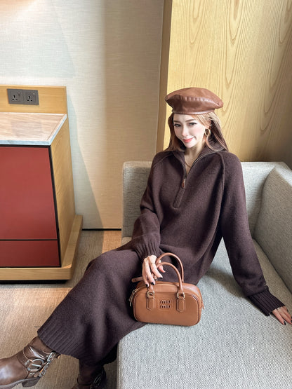 Loro 25fw wool dress