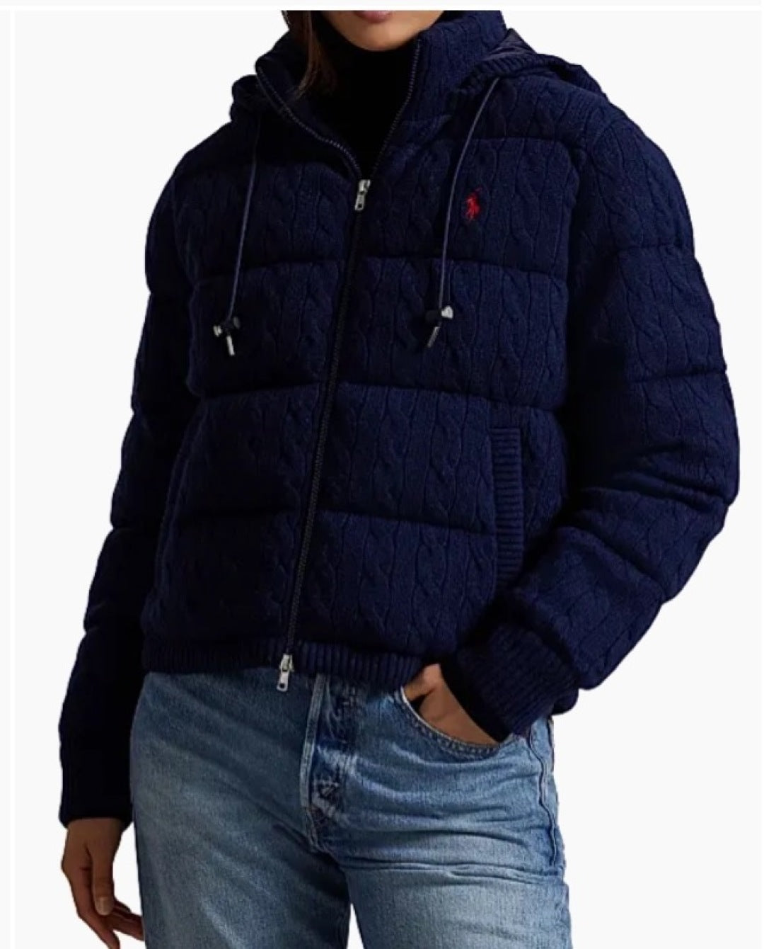 Ralp 25fw knit down jacket