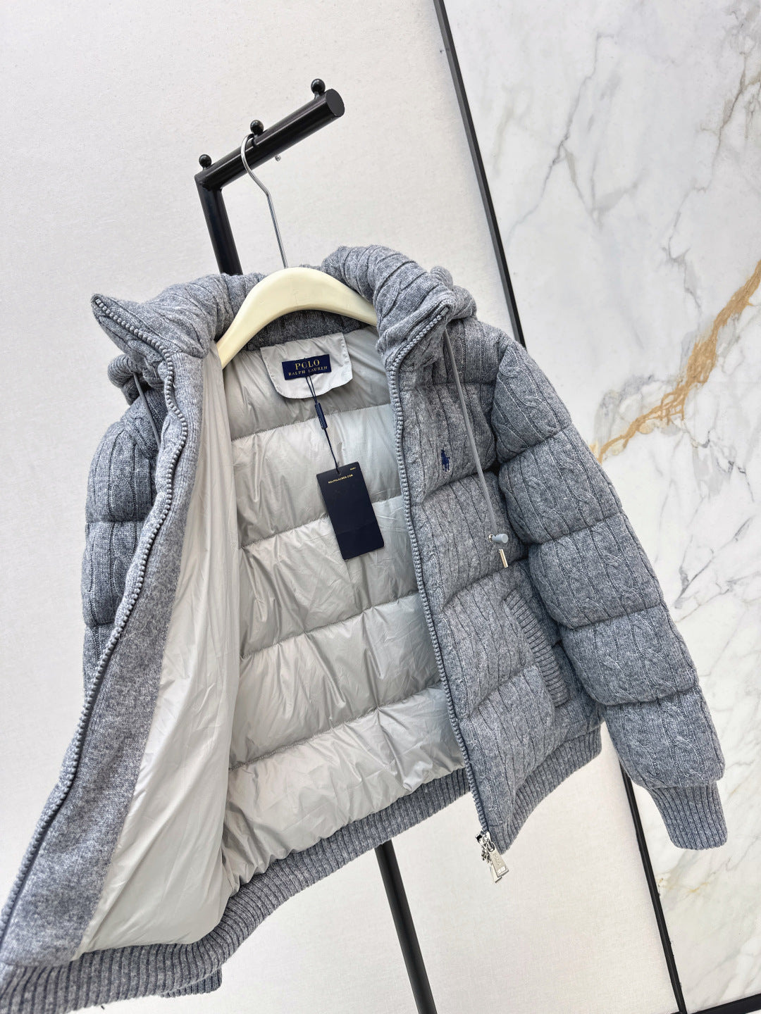 Ralp 25fw knit down jacket