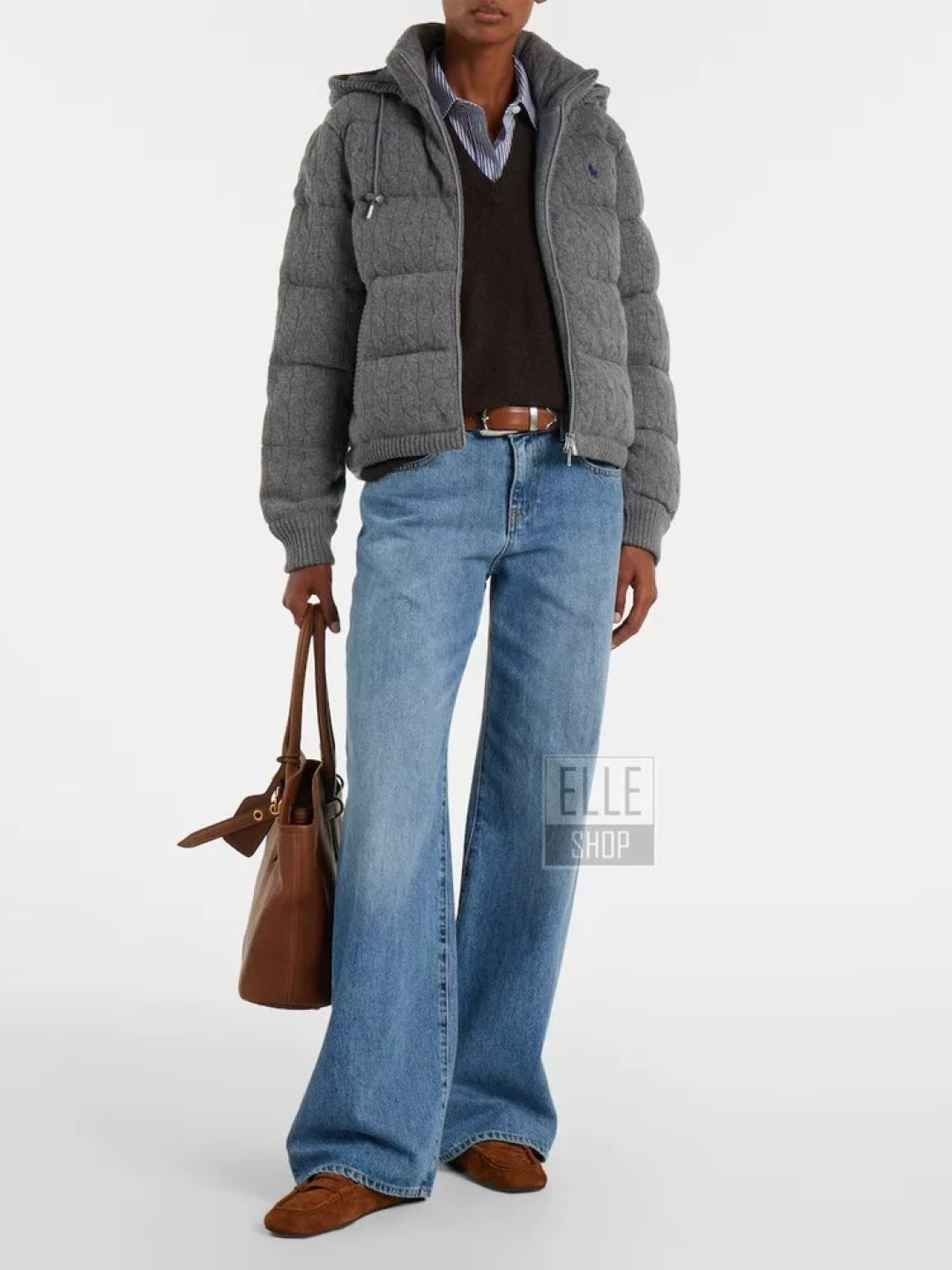 Ralp 25fw knit down jacket